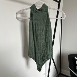 Forest Green Free People Bodysuit XS